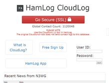 Tablet Screenshot of hamlog.it